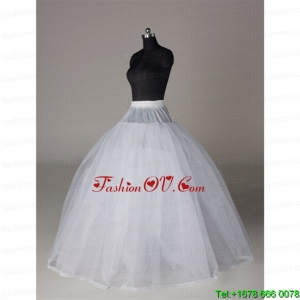 Fashionable Organza Ball Gown Floor Length Petticoat in White
