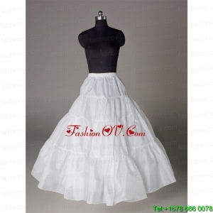 Luxurious Organza Ball Gown Floor Length White Petticoat