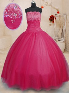 Coral Red Off The Shoulder Lace Up Beading Quinceanera Gowns Sleeveless