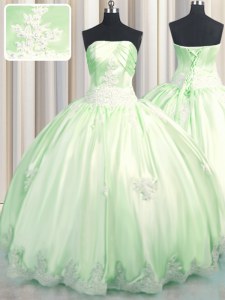 Top Selling Sleeveless Beading and Appliques Lace Up Sweet 16 Quinceanera Dress