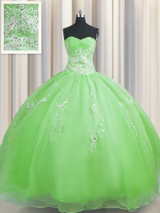 Vintage Zipper Up Floor Length Quince Ball Gowns Sweetheart Sleeveless Zipper