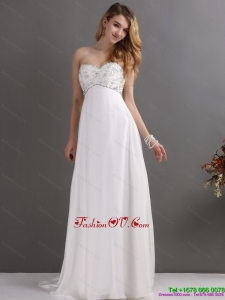 High End Sweetheart Wedding Dress with Beading for 2015