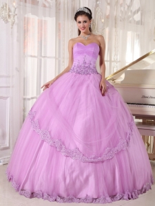 Lavender Quinceanera Dress Sweetheart Taffeta and Tulle
