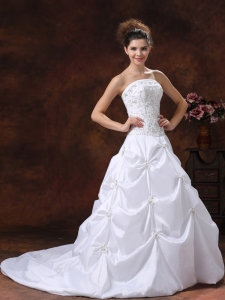 Bodice Appliques For 2013 Wedding Dress With Strapless