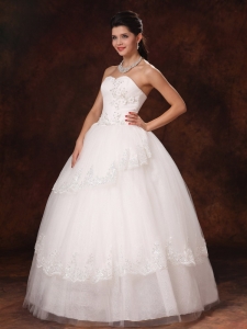 Ball Gown Appliques Sweetheart 2013 New Style Wedding Dress