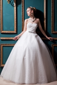 Sweetheart Bridal Gown Dress Beading Sequin Strapless