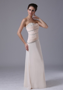 Beading Empire Champagne Sweetheart 2013 Prom Dress