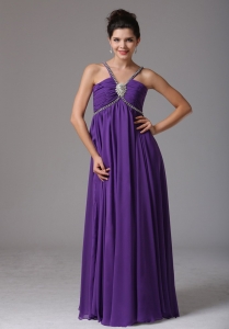 2013 Spagetti Straps Prom Dress Ruch and Beading