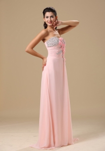 Beading Sweetheart Neckline Light Pink Evening Dress 2013