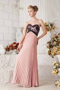 Sweetheart Floor-length Chiffon Prom Dress Pink 2013
