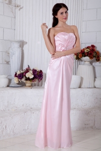 Baby Pink Stweetheart Beading Prom Gown Dress