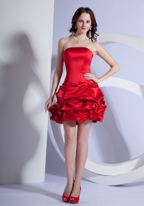 Prom Dress Beading Decorate Bodice Mini-length Strapless