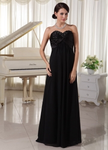 Sweetheart Beaded Black Prom / Evening Dress For Formal Evening