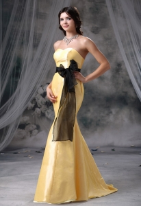 Bowknot Sash Decorate Mermaid Sweetheart Prom / Evening Dress