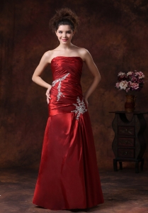 Stylish Beading Taffeta Column Fitted Floor-length Prom Dress