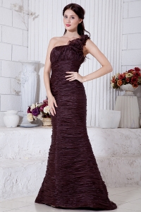 Special Fabric Burgundy Prom / Evening Dress Mermaid
