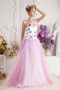 Colorful Prom Dress 2013 A-line Sweetheart Appliques