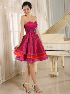 Multi-color Homecoming Cocktail Dresses Sweetheart Beaded