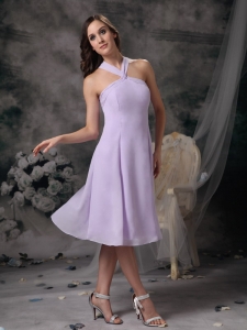 Lilac Dama Dress for Quinceanera Empire Straps Mini-length