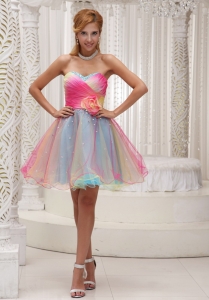 Ombre Color Prom Homecoming Dress Sweetheart Mini Short