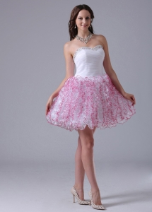 A-line Ruffled Sweetheart Prom Homecoming Cocktail Dress