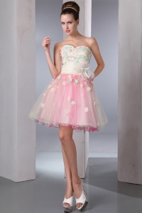 Colorful Prom Homecoming Dress Sweetheart Organza