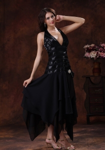 Sexy Black Prom Little Black Dresses Clearance Halter