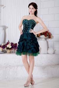 Turquoise Sweetheart Beading Prom Homecoming Dress
