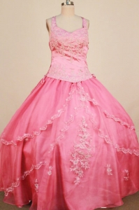 Appqliues Ball Gown 2013 Little Girl Pageant Dress Baby Pink