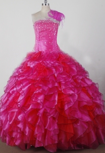 Beading and Ruffles Little Girl Pageant Dress Ball Gown