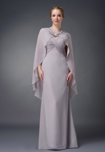 Elegant Mothers Dresses Grey Straps for 2013
