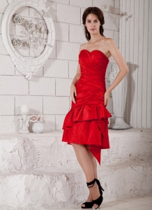 Sweetheart Knee-length Ruch Dress for Mother of the Bride