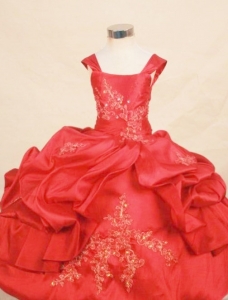 Appliques Beading Little Girl Pageant Dresses Gown