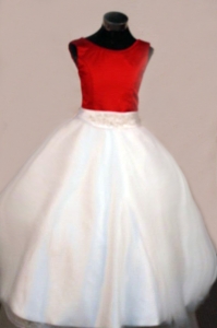 Scoop Floor-length Little Girl Pageant Dresses Satin