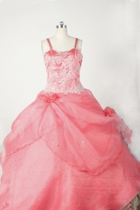 Little Girl Pageant Dresses with Beading Floral
