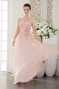 Pink Empire Sweetheart Floor-length Bridesmaid Dresses