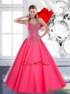 2015 The Most Popular Sweetheart Quinceanera Dresses with Beading