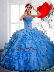 Lovely Ball Gown Quinceanera Dress with Ruffles and Appliques