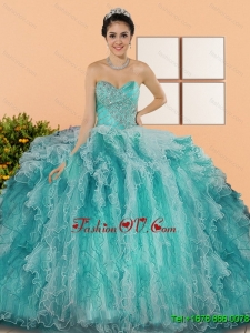2015 Designer Sweetheart Sweet 15 Dresses with Appliques and Ruffles