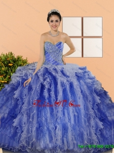 New Style Beading and Ruffles New style Quinceanera Dresses in Multi Color
