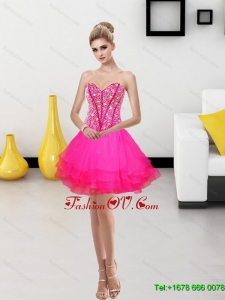 2015 Elegant A Line Sweetheart Prom Dress with Beading