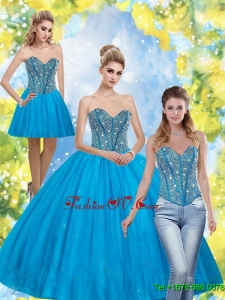 New Style Beading Sweetheart Quinceanera Dresses for 2015