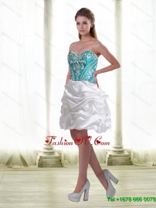 Luxurious Embroidery Prom Dresses in Multi Color for 2015
