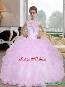 Unique Beading and Ruffles Ball Gown Quinceanera Dresses for 2015