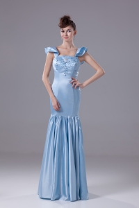 Beading Square Mermaid Long Prom Dress