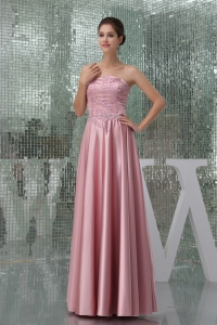 2013 New Styles Empire Long Strapless Beading Mother of Bride Dresses