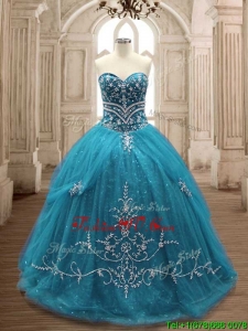 New Arrivals Big Puffy Sweet 16 Dress in Teal