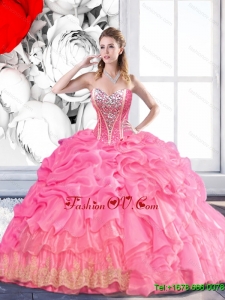 2015 Fall Luxurious Sweetheart Quinceanera Dress with Beading and Pick Ups