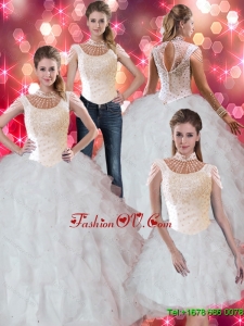 Prefect Ruffles and Beaded Quinceanera Dresses for 2015 Fall