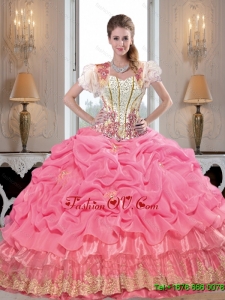 Comfortable Sweetheart Sweet Sixteen Dresses with Appliques and Beading